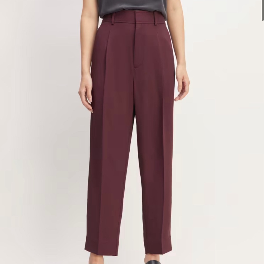 Everlane Way-High Triacetate Tapered Pant